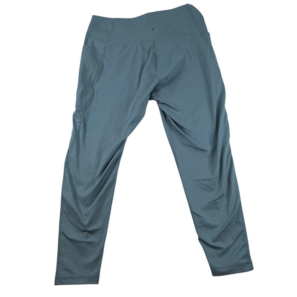 Danskin Womens 2X High Waisted Pocket Leggings Dusty Blue Athletic Tights
